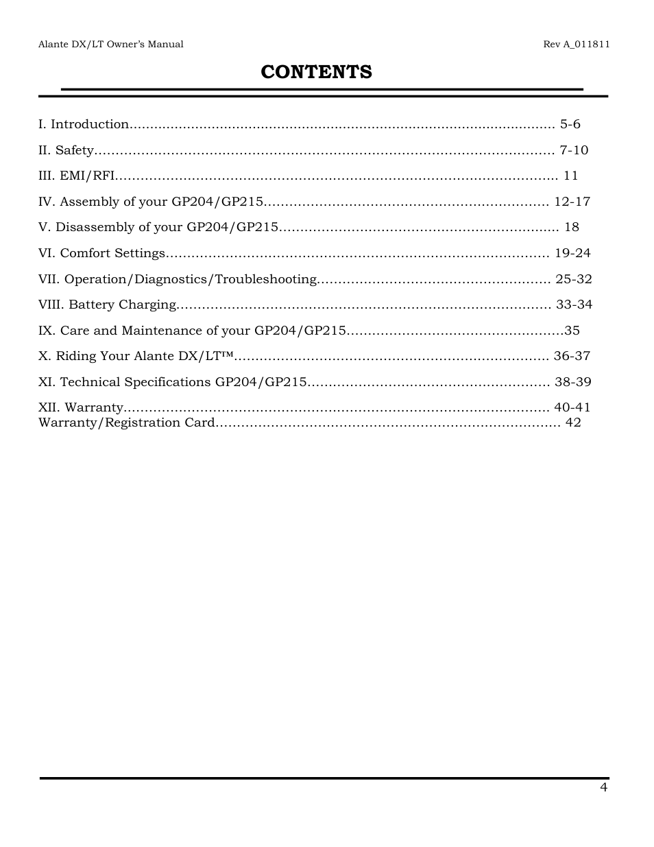Golden Technologies GP215 User Manual | Page 5 / 46