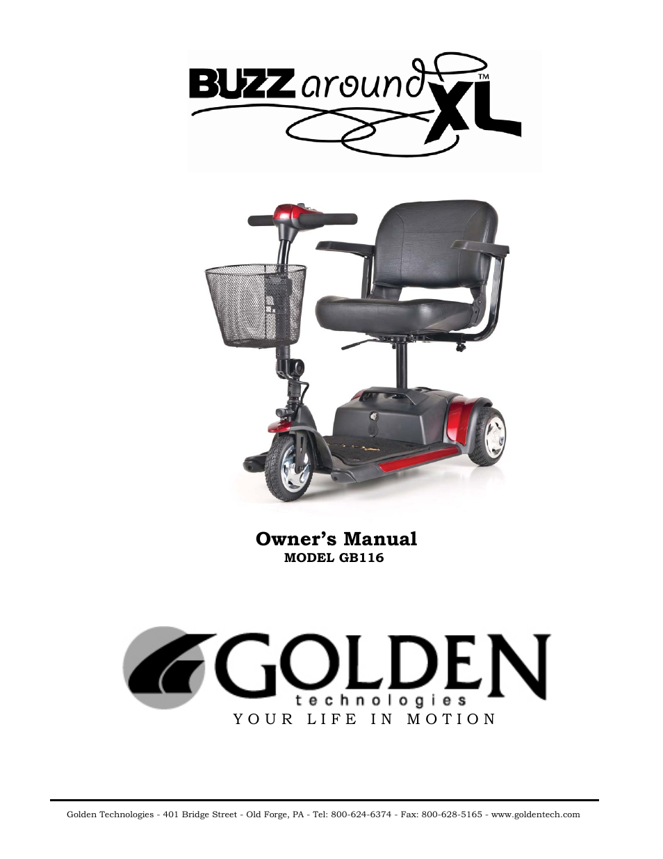 Golden Technologies GB116 User Manual | 44 pages