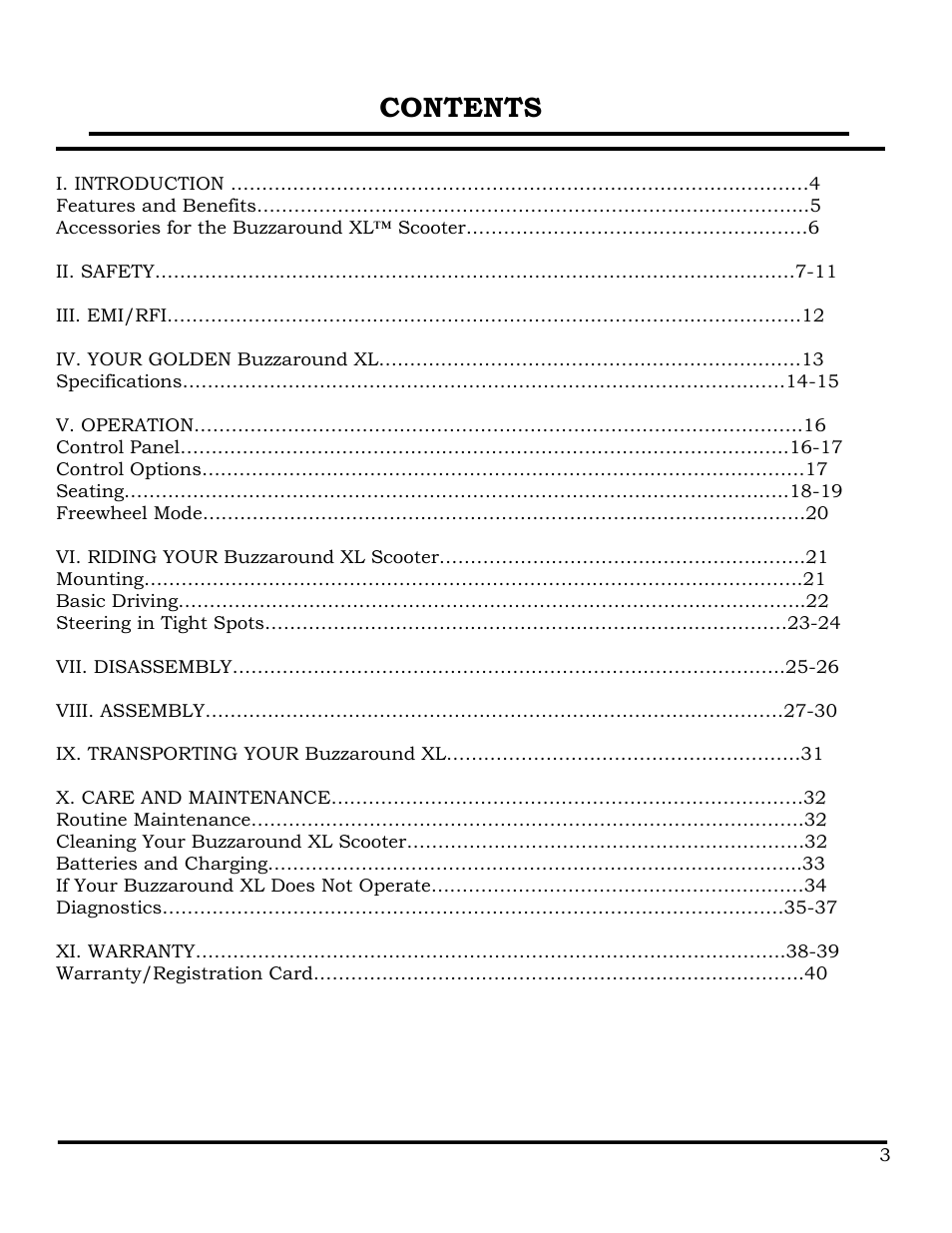 Golden Technologies GB116 User Manual | Page 4 / 44
