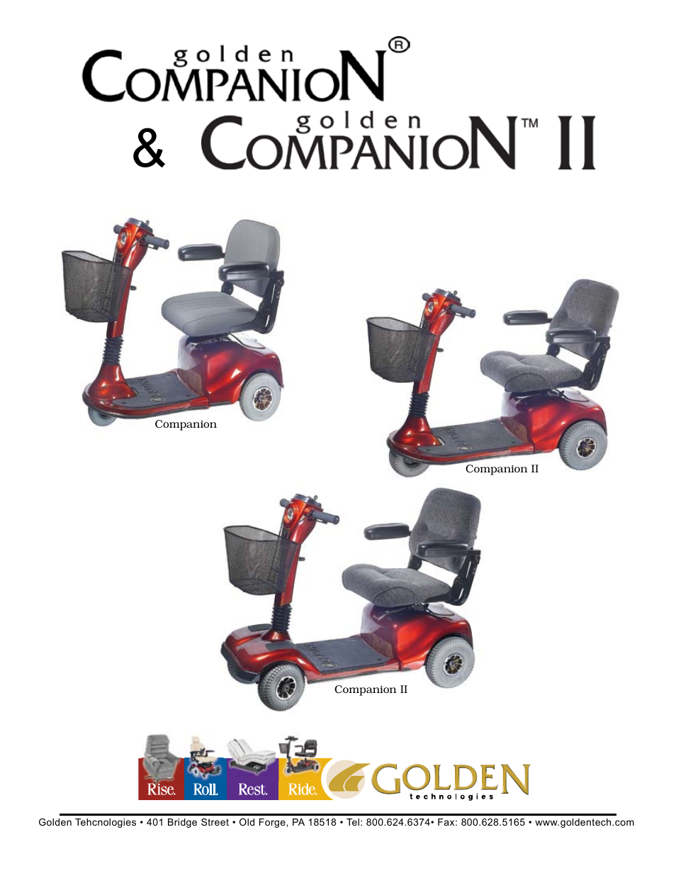 Golden Technologies Companion II User Manual | 41 pages