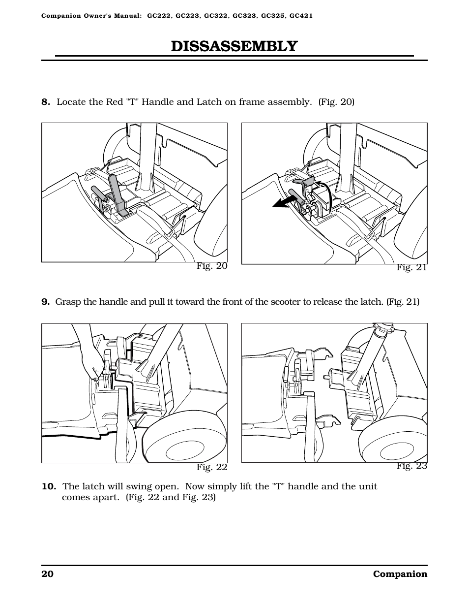 Dissassembly | Golden Technologies Companion II User Manual | Page 22 / 41