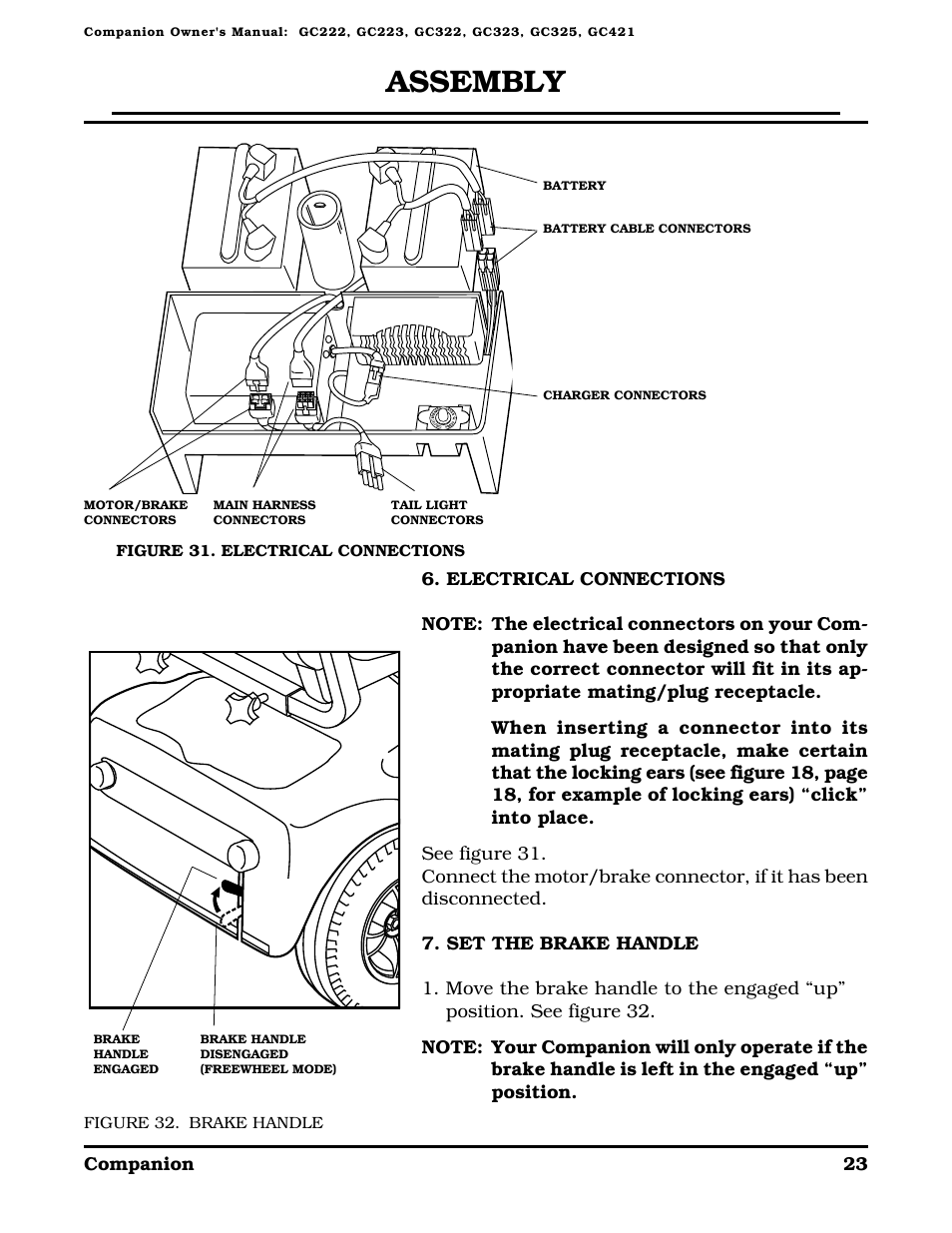 Assembly | Golden Technologies Companion II User Manual | Page 25 / 41