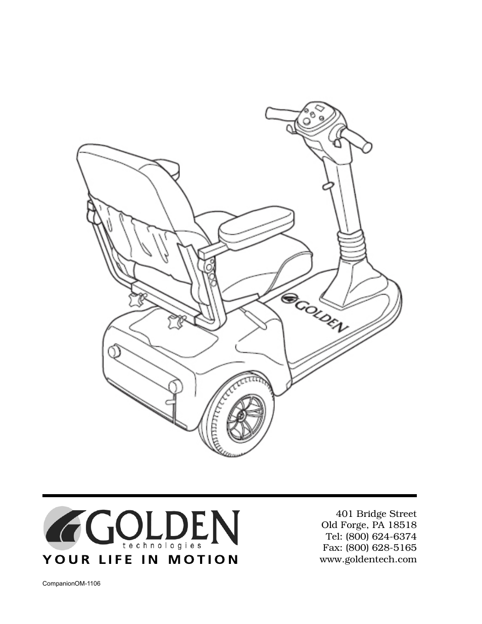 Golden Technologies Companion II User Manual | Page 41 / 41