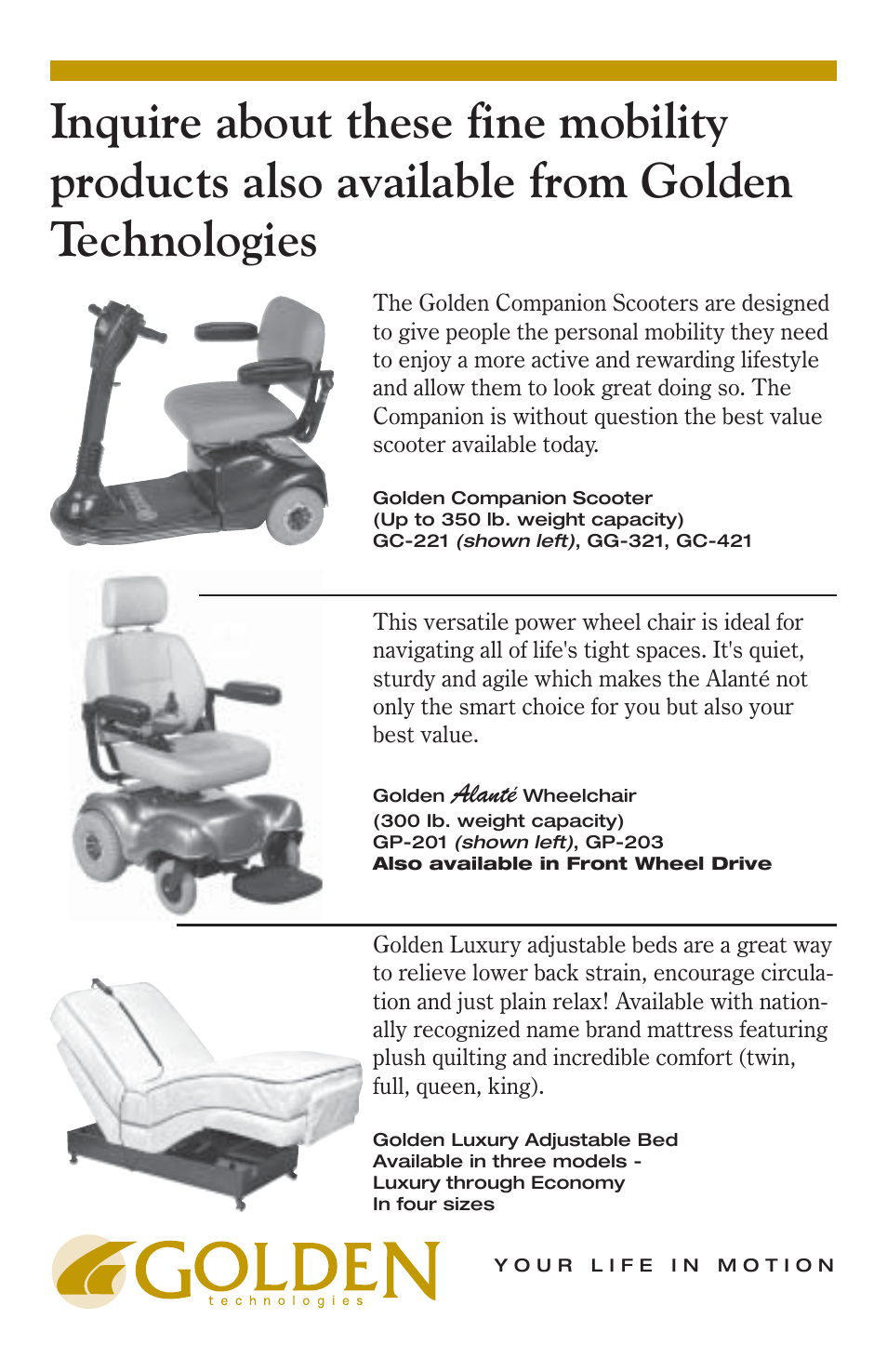 Alanté | Golden Technologies 8-02 BPWARB User Manual | Page 11 / 12