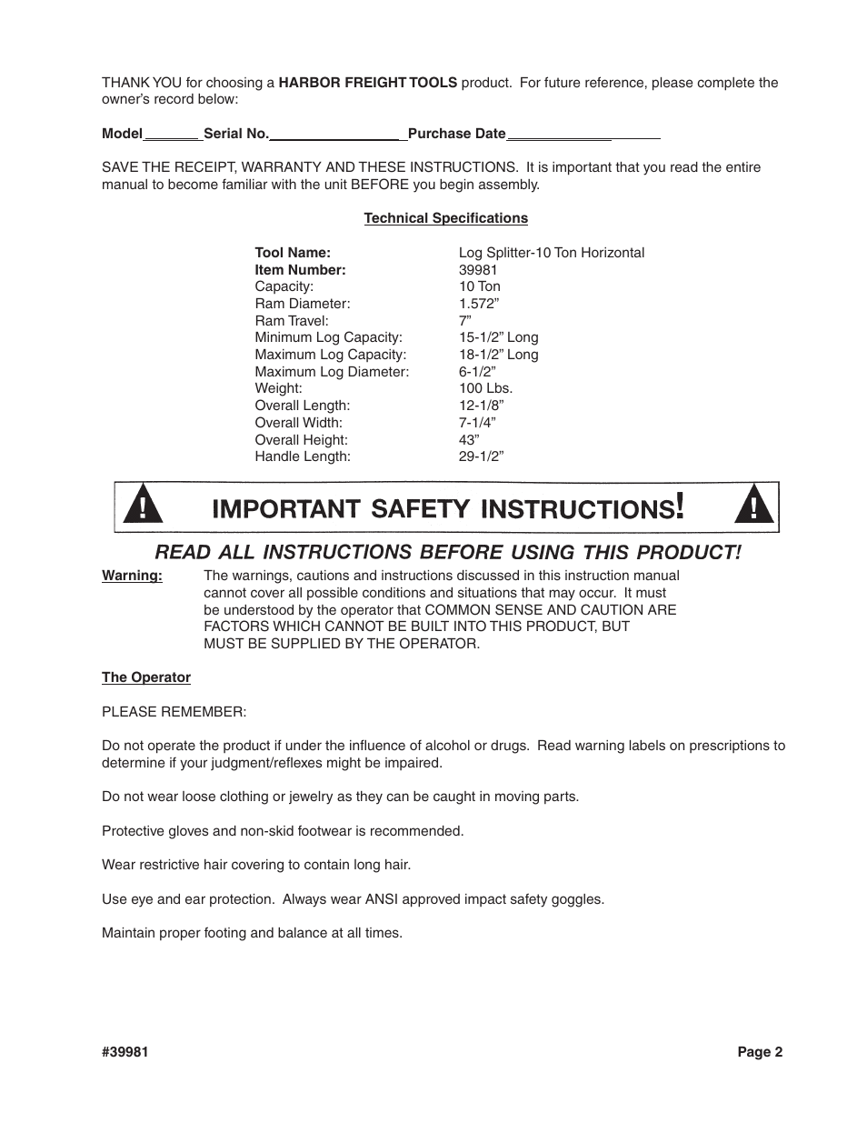 Greyhound Lines 39981 User Manual | Page 2 / 8