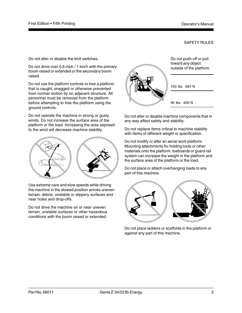 Genie Z-34 User Manual | Page 5 / 31