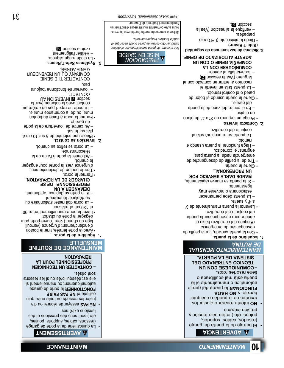 Genie BeltLift 1022 User Manual | Page 36 / 66