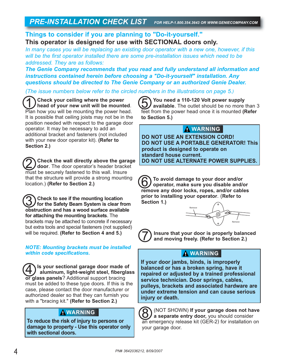 Genie 1022 User Manual | Page 4 / 28
