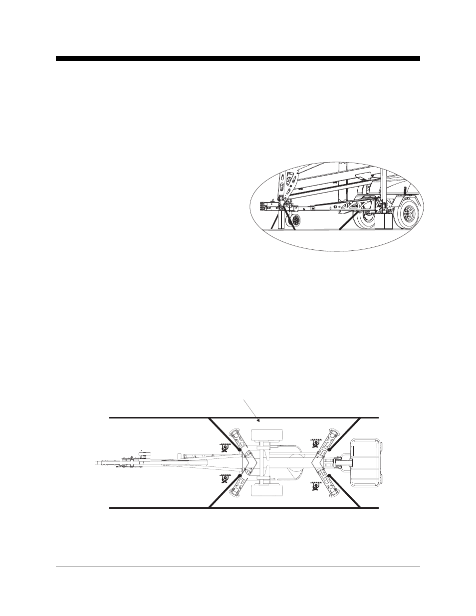 Securing to truck or trailer for transit | Genie TZ-50 User Manual | Page 32 / 41