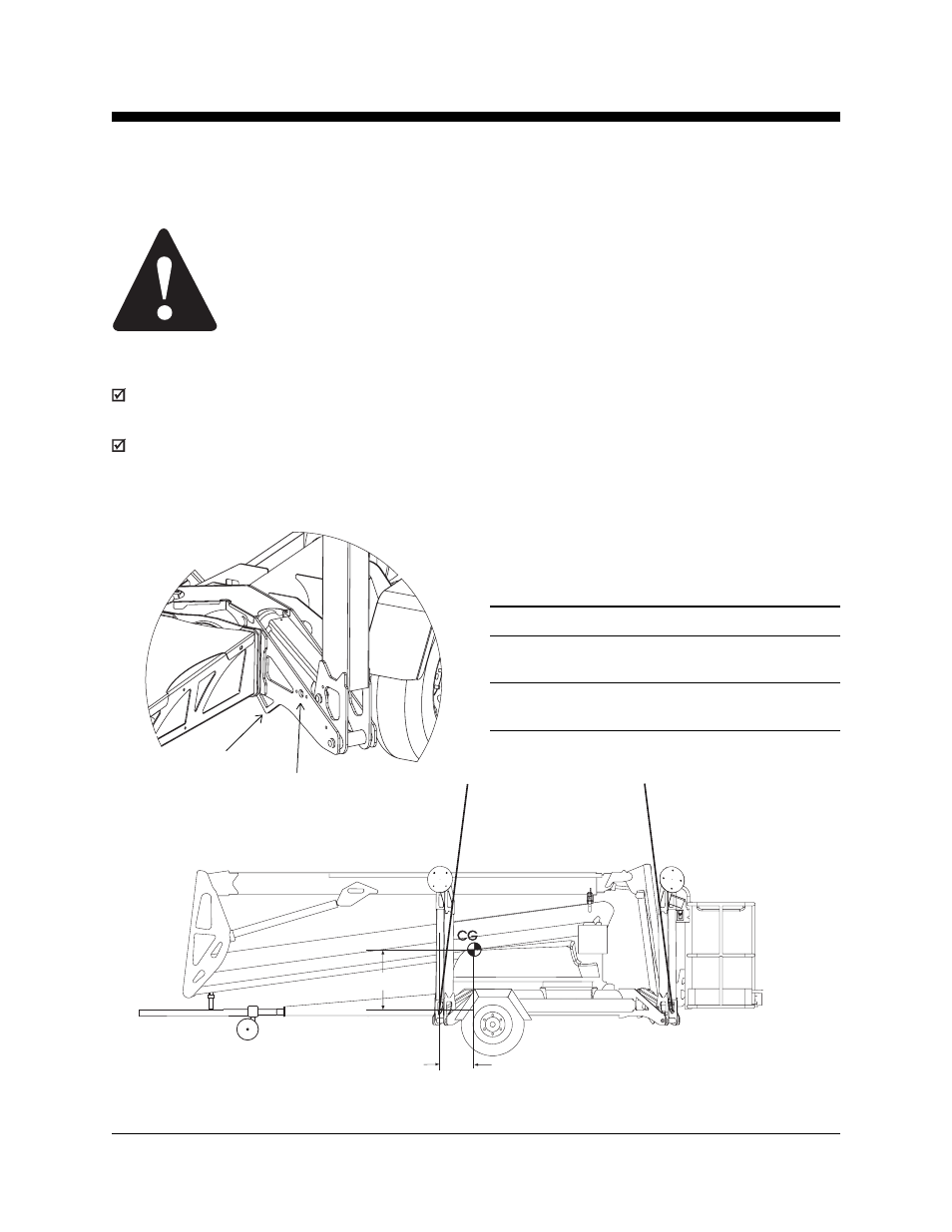 Lifting instructions, Observe and obey | Genie TZ-50 User Manual | Page 33 / 41