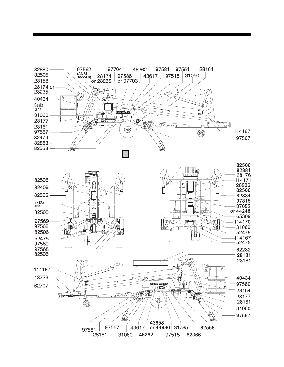 Ground controls side platform end | Genie TZ-50 User Manual | Page 35 / 41