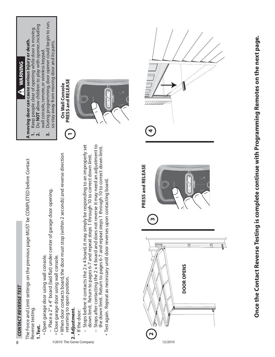 Genie INTELLIG 1000 3024 User Manual | Page 8 / 27