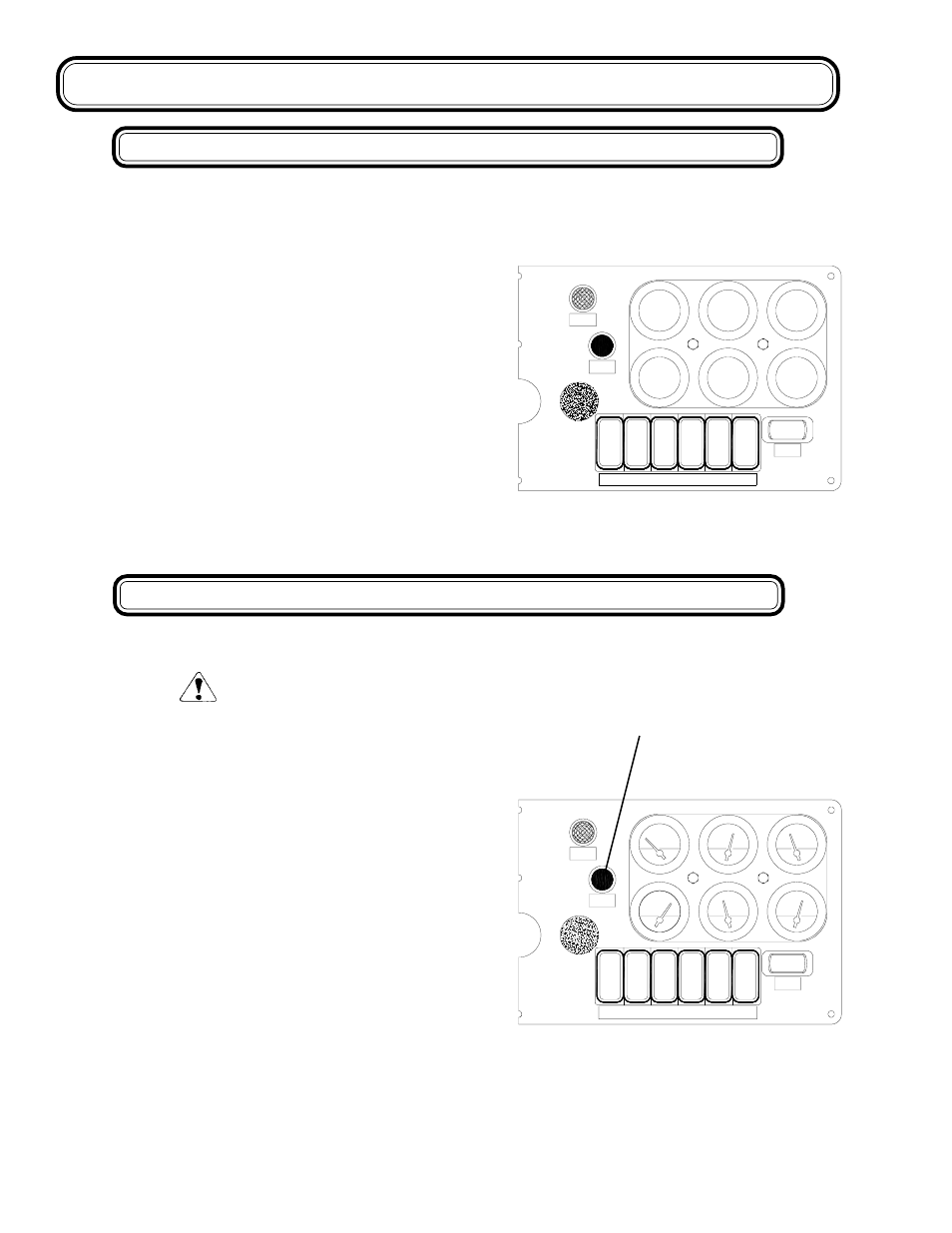 Controls and instruments, Gauges hydraulic pump destroke button danger | Genie GTH-1056 User Manual | Page 32 / 64