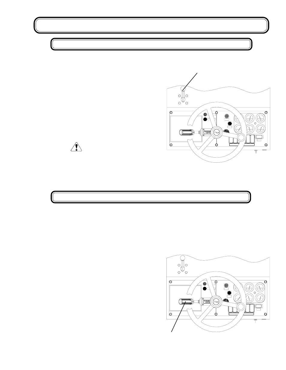 Controls and instruments, Caution, Steering transmission | Genie GTH-1056 User Manual | Page 33 / 64