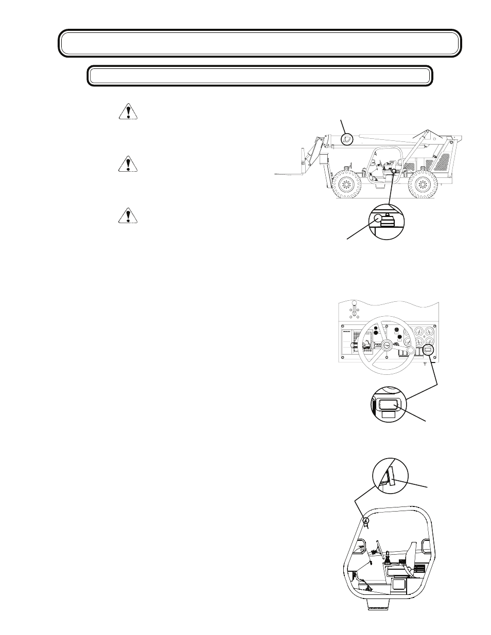 Operation, Placing a load, Warning | Danger, Caution, Bc e d | Genie GTH-1056 User Manual | Page 51 / 64