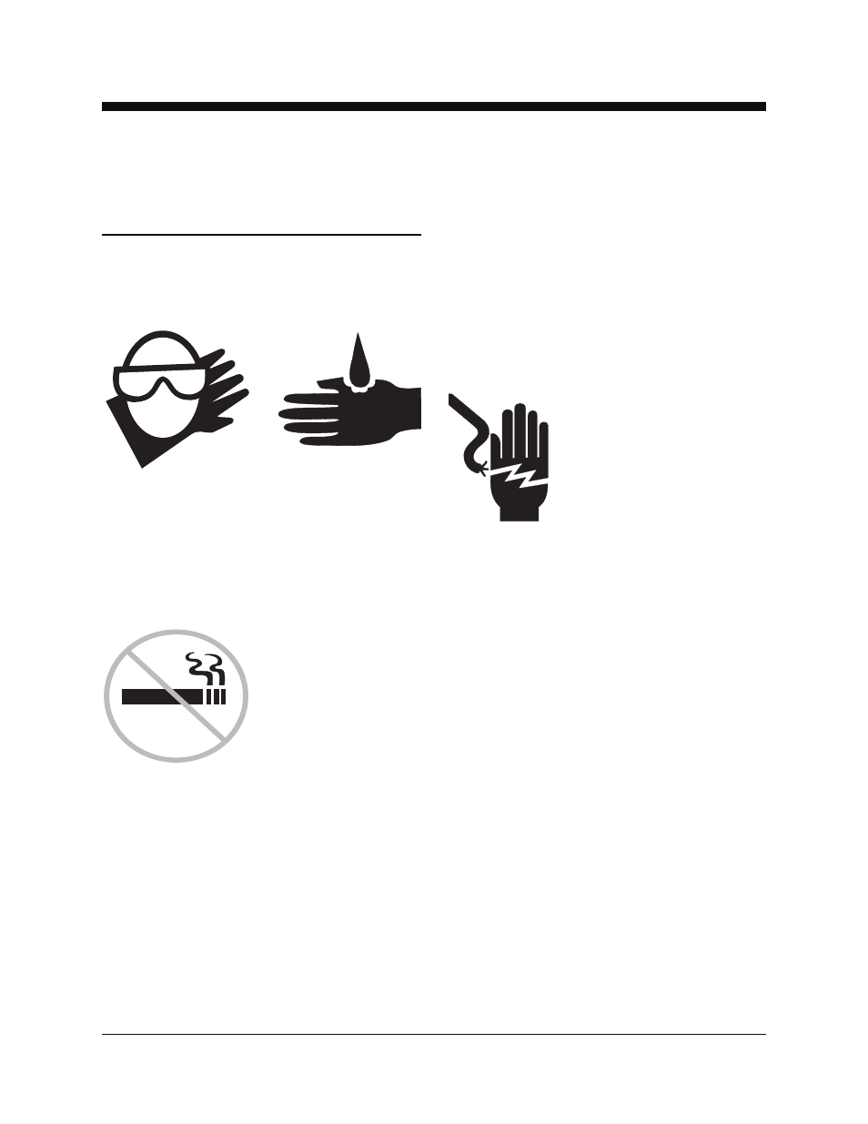 Battery safety burn hazards, Explosion hazards, Component damage hazards | Electrocution hazards, Tip-over hazard, Lifting hazard | Genie Z34N-2100 Z-34 User Manual | Page 9 / 36