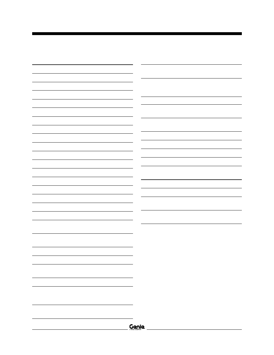 Specifications | Genie Z-34 User Manual | Page 37 / 40
