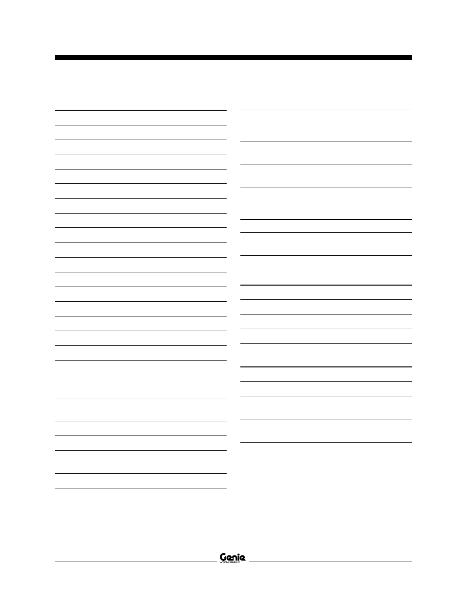Genie Z-34 User Manual | Page 38 / 40