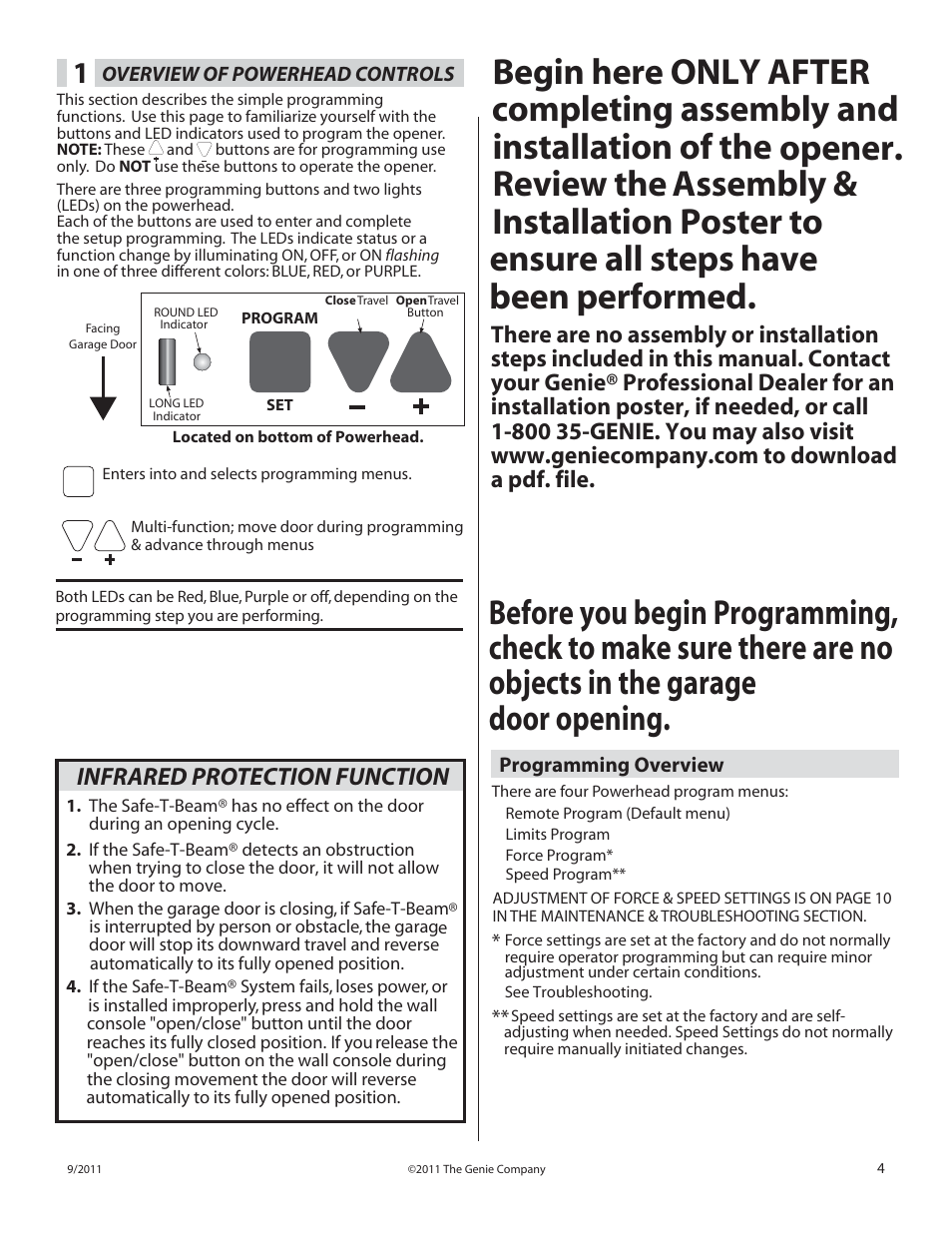 Genie SILENTMAX 1000 User Manual | Page 5 / 14