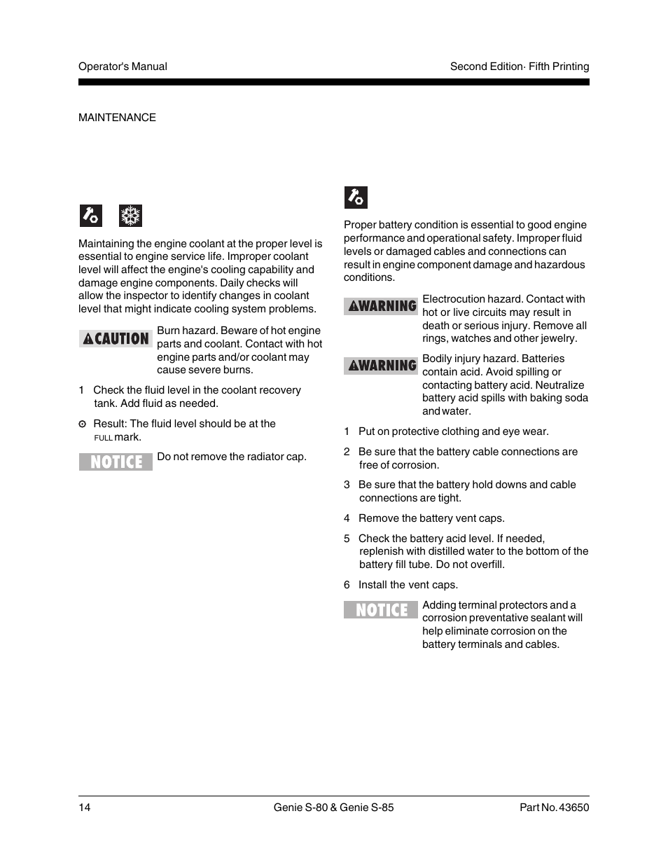 Check the batteries | Genie S-85 User Manual | Page 16 / 33