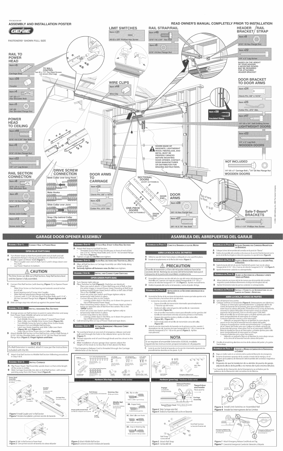 Genie 3625336189 User Manual | 2 pages