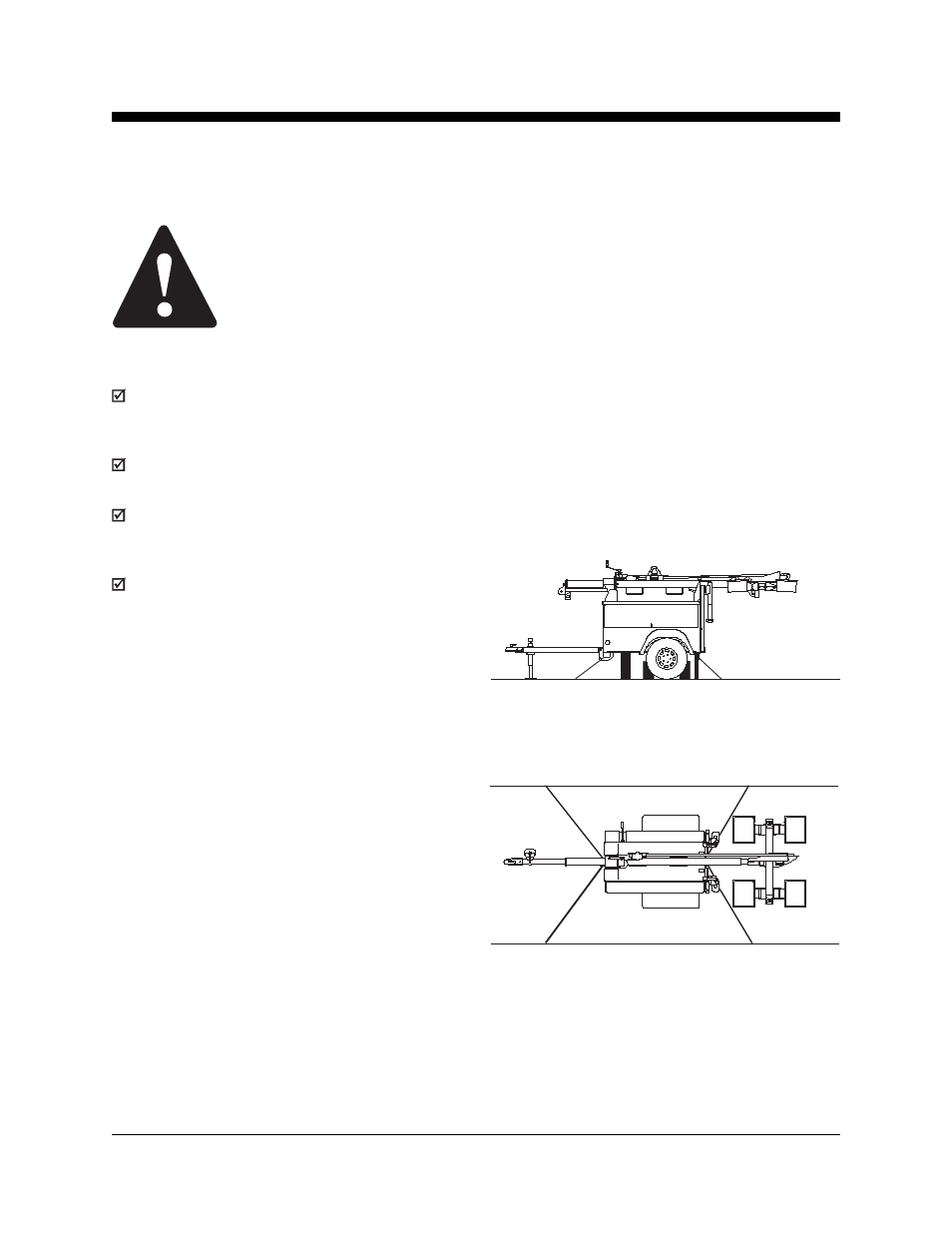 Transport and lifting instructions, Observe and obey, Securing to truck or trailer for transit | Genie TML-4000N User Manual | Page 22 / 28