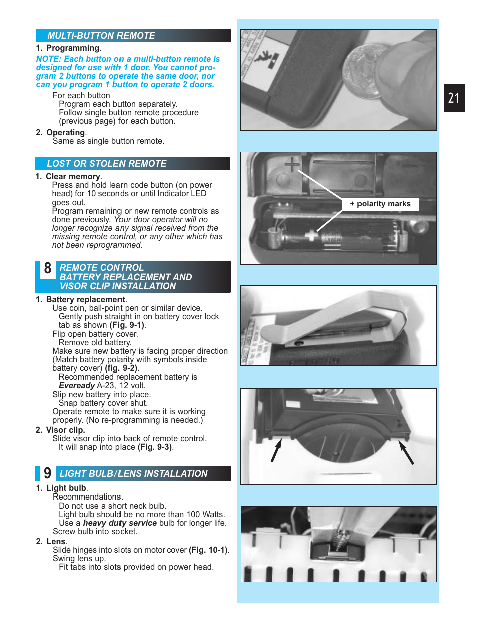 Genie 3452535556 GCG User Manual | Page 21 / 27