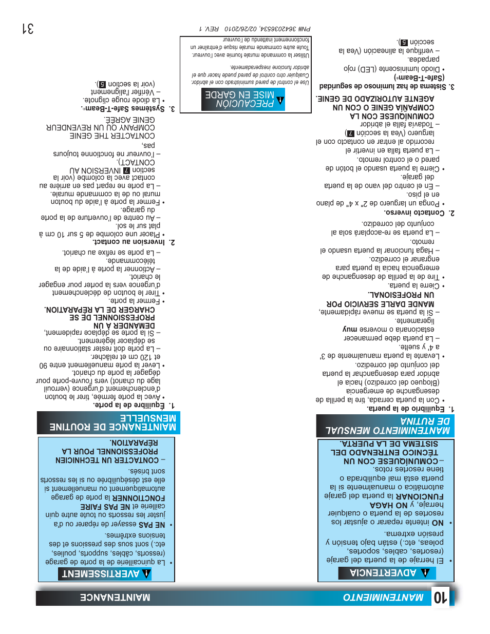 Genie 1042 User Manual | Page 38 / 68