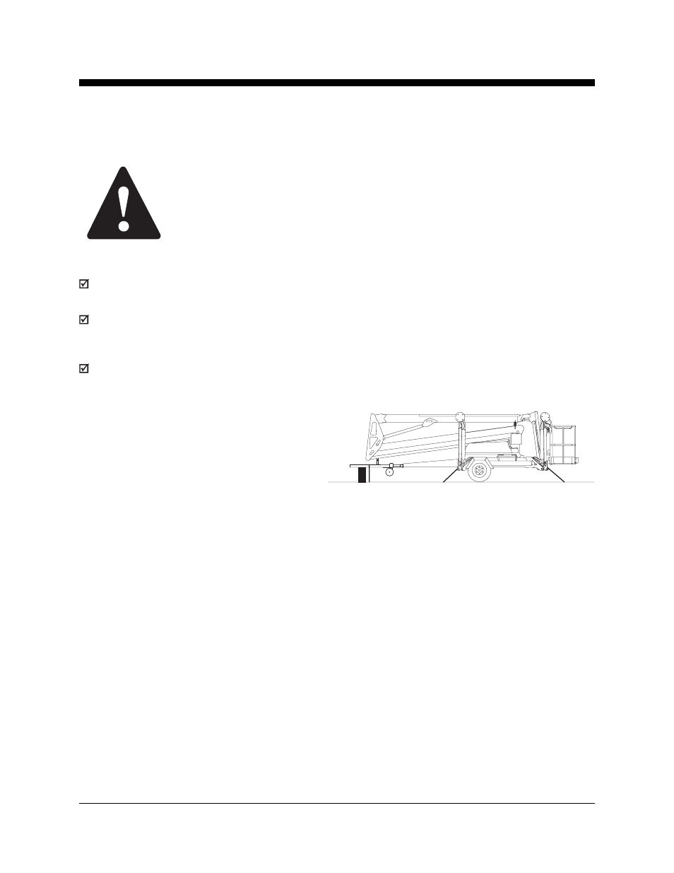 Transport and lifting instructions, Observe and obey, Securing to truck or trailer for transit | Genie TZ-50 User Manual | Page 30 / 39