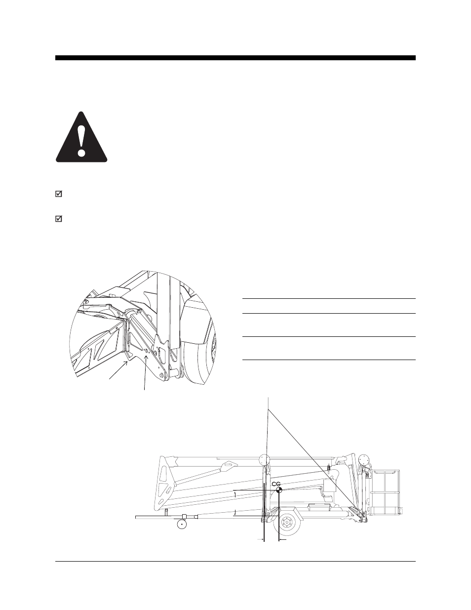 Lifting instructions, Observe and obey | Genie TZ-50 User Manual | Page 31 / 39