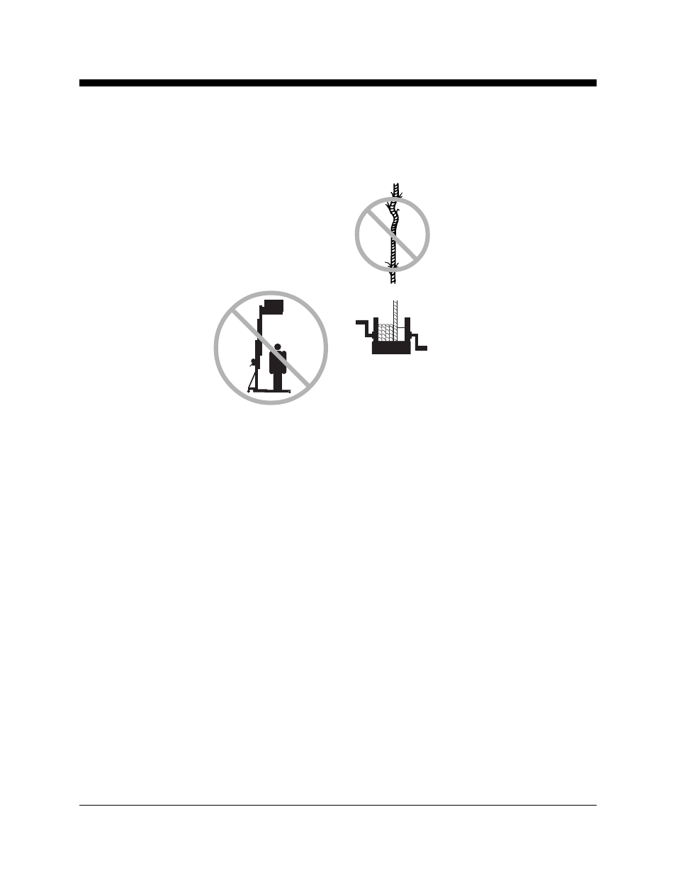 Crushing hazards, Damaged machine hazards, Bodily injury hazard | Improper use hazard | Genie SUPERLIFT 33547 User Manual | Page 6 / 26