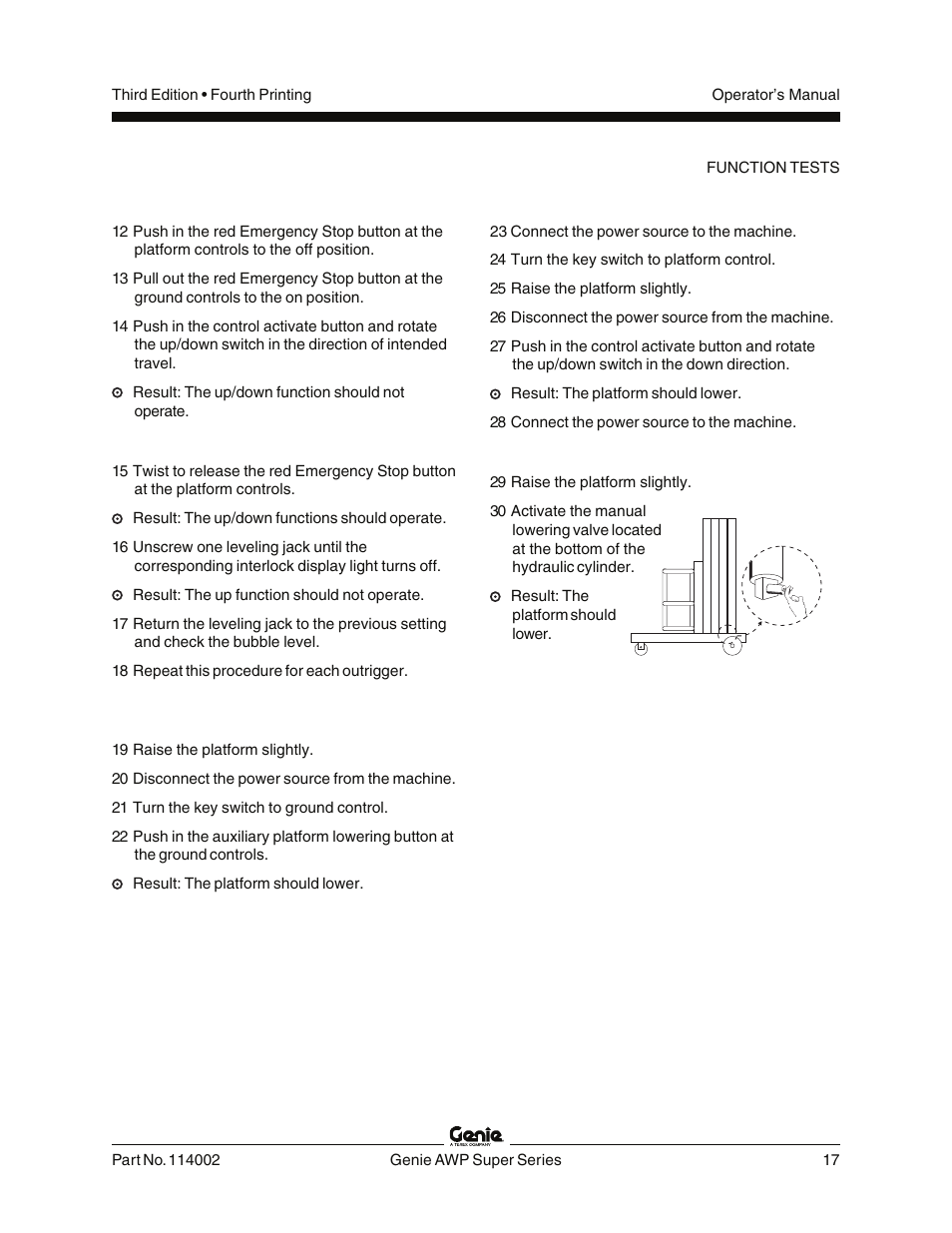Genie AWP 114002 User Manual | Page 19 / 36