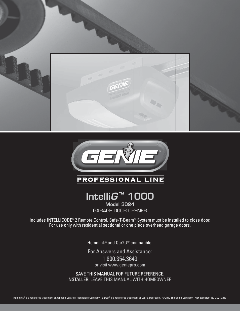 Genie INTELLIG 3024 User Manual | 26 pages