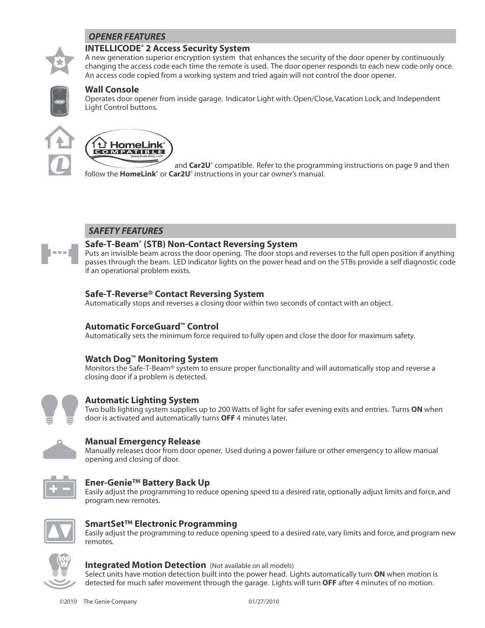 Genie INTELLIG 3024 User Manual | Page 3 / 26