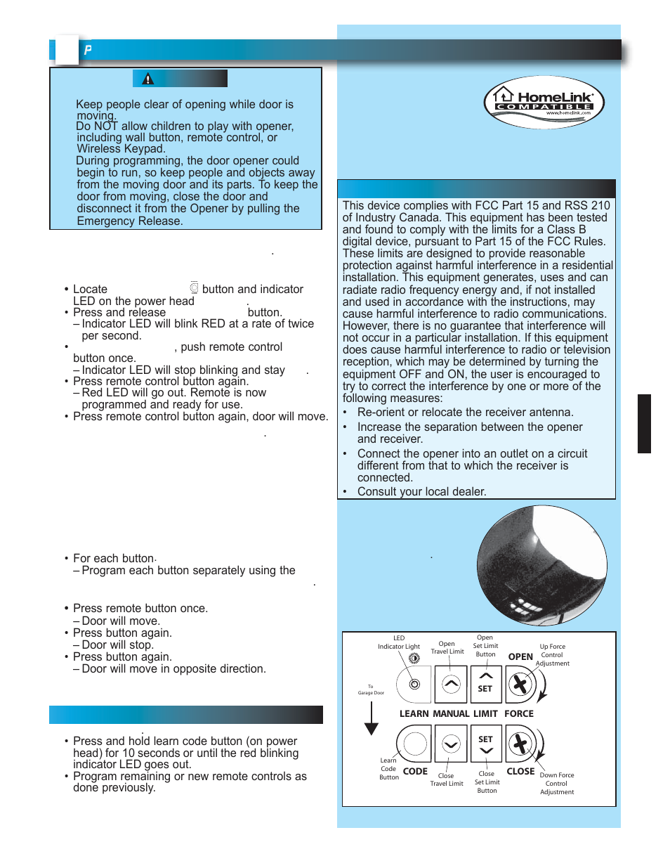 Fcc and ic certified | Genie 37026500123 User Manual | Page 4 / 5