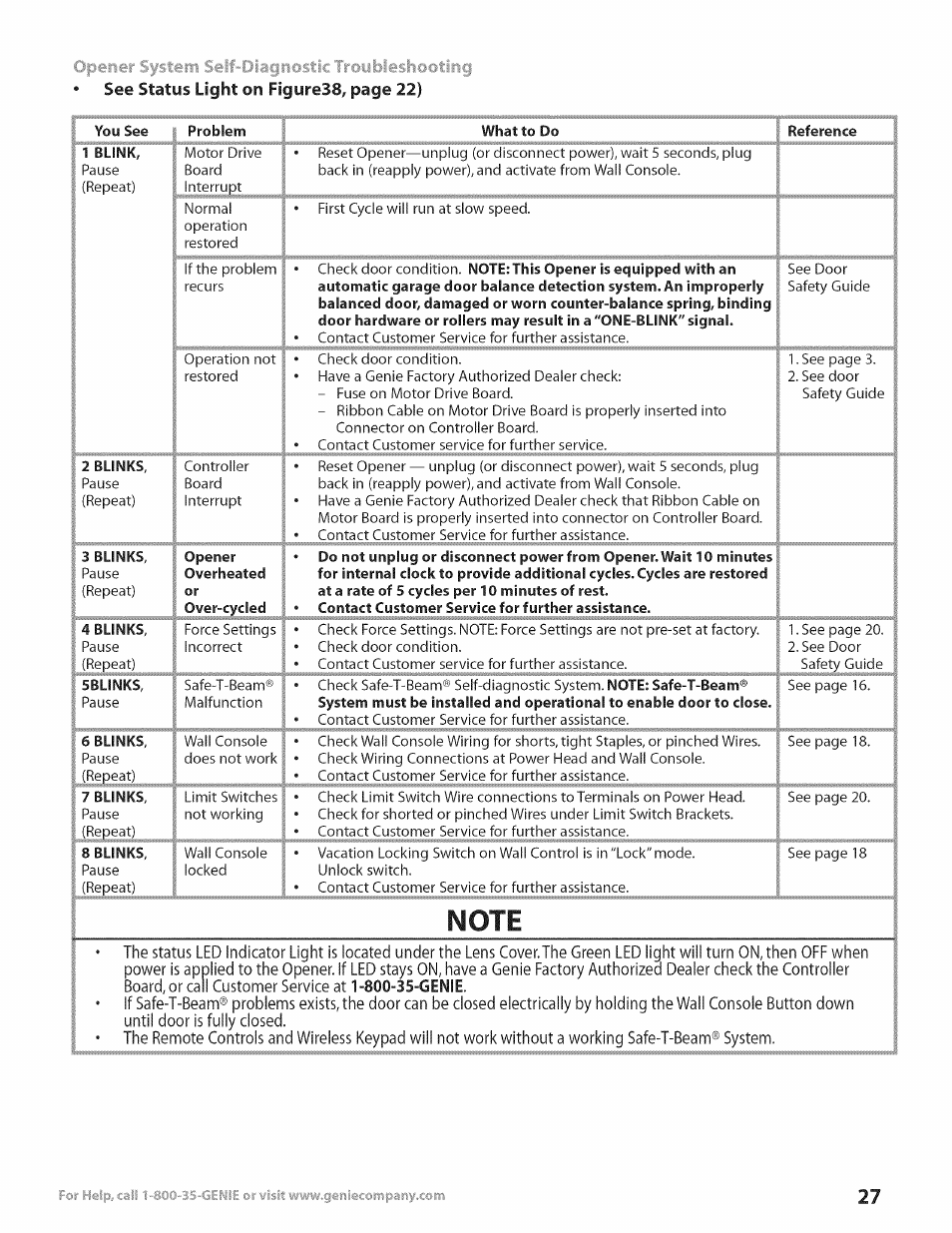 Genie Excelerator User Manual | Page 27 / 32