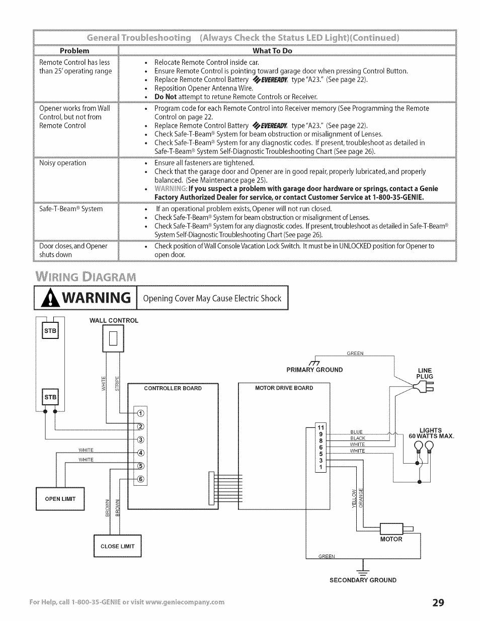 Genie Excelerator User Manual | Page 29 / 32