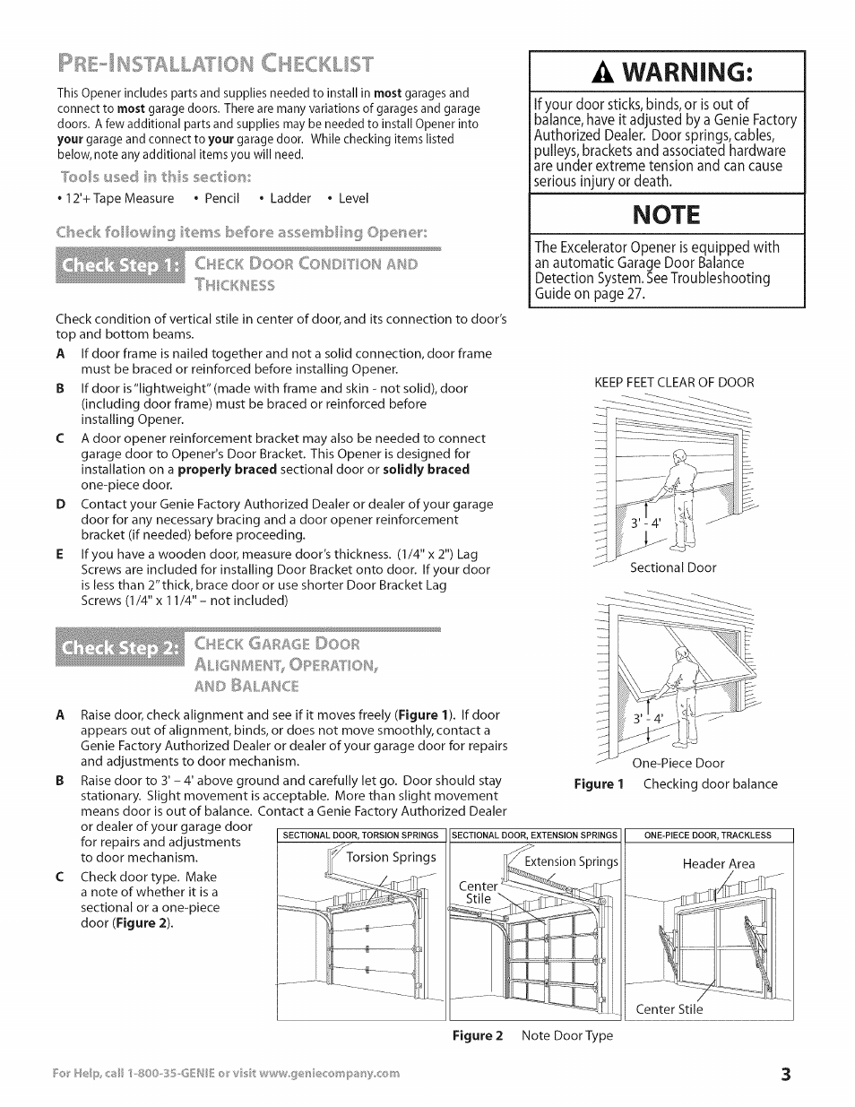 Warning, Tools used in tfils sticticin | Genie Excelerator User Manual | Page 3 / 32