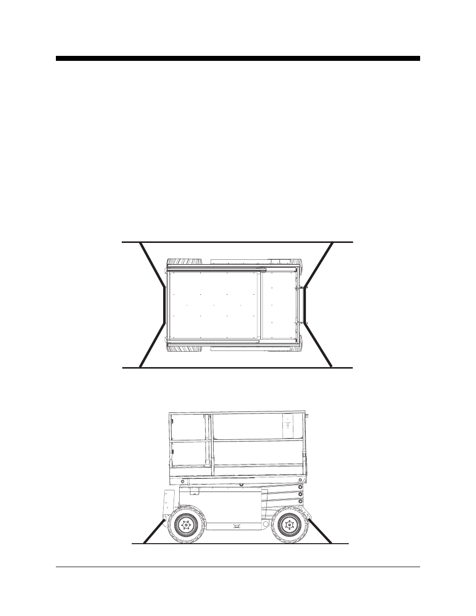 Securing to truck or trailer for transit | Genie GS-2668 DC User Manual | Page 29 / 36