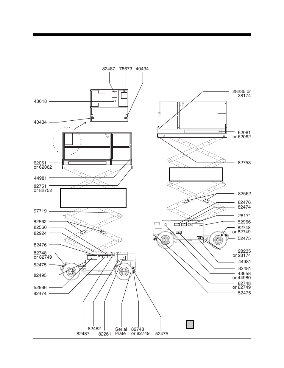 Battery side, Ground controls side | Genie GS-2668 DC User Manual | Page 33 / 36