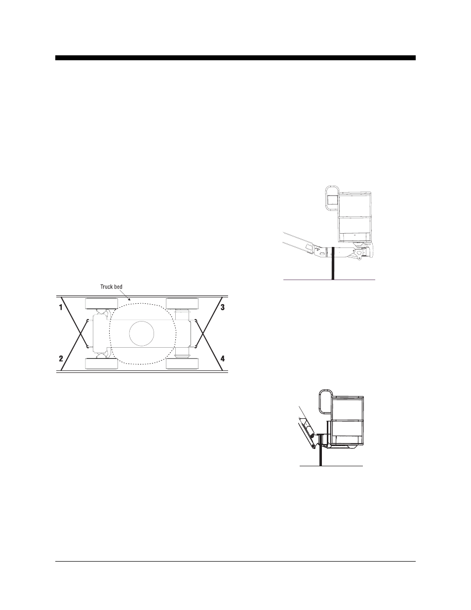 Securing to truck or trailer for transit | Genie Z-45 User Manual | Page 32 / 42