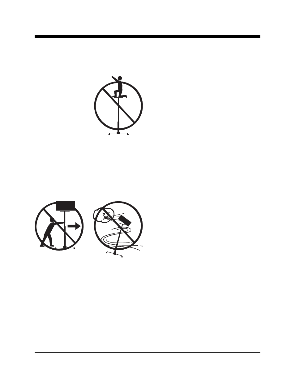 Tip-over hazards, Electrocution hazard | Genie SUPER HOIST 82297 User Manual | Page 4 / 16