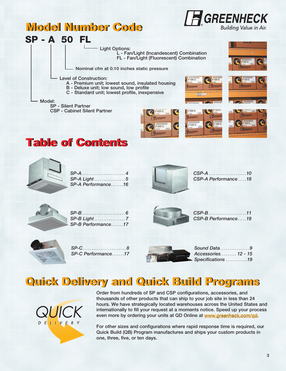 Greenheck Fan CSP User Manual | Page 3 / 20