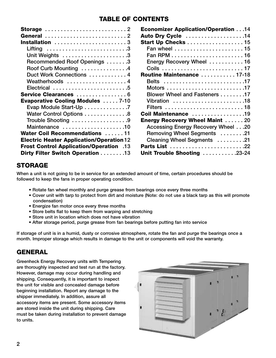 Greenheck Fan HRE-20 User Manual | Page 2 / 24