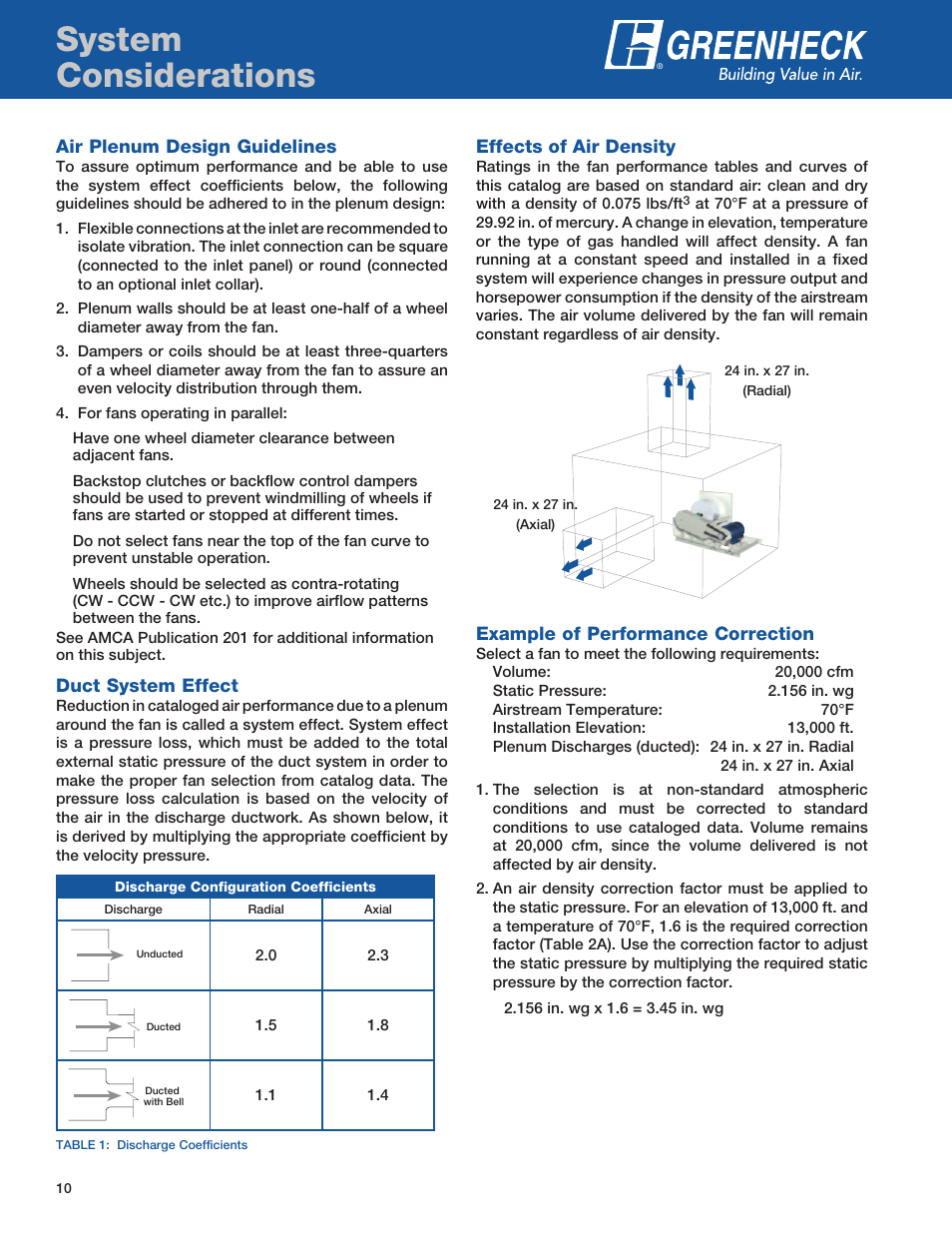 System considerations | Greenheck Fan QEP User Manual | Page 10 / 36