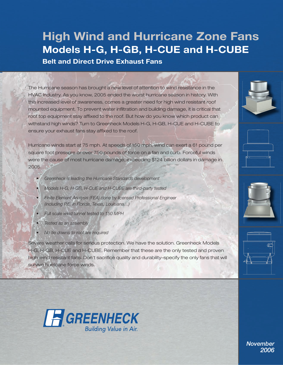 Greenheck Fan H-CUBE. User Manual | 8 pages