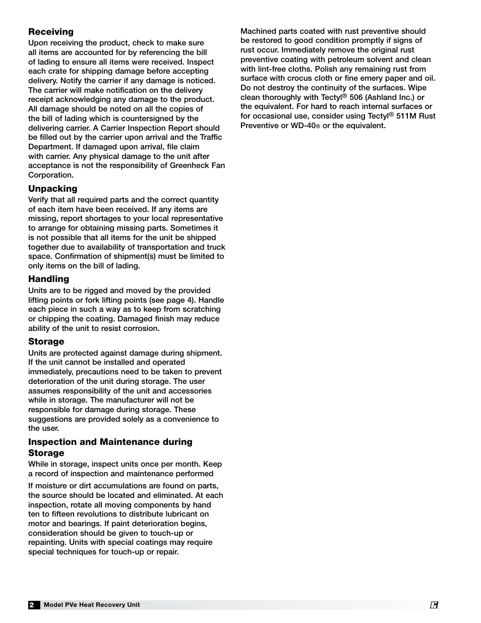 Greenheck Fan PVE-35 User Manual | Page 2 / 32