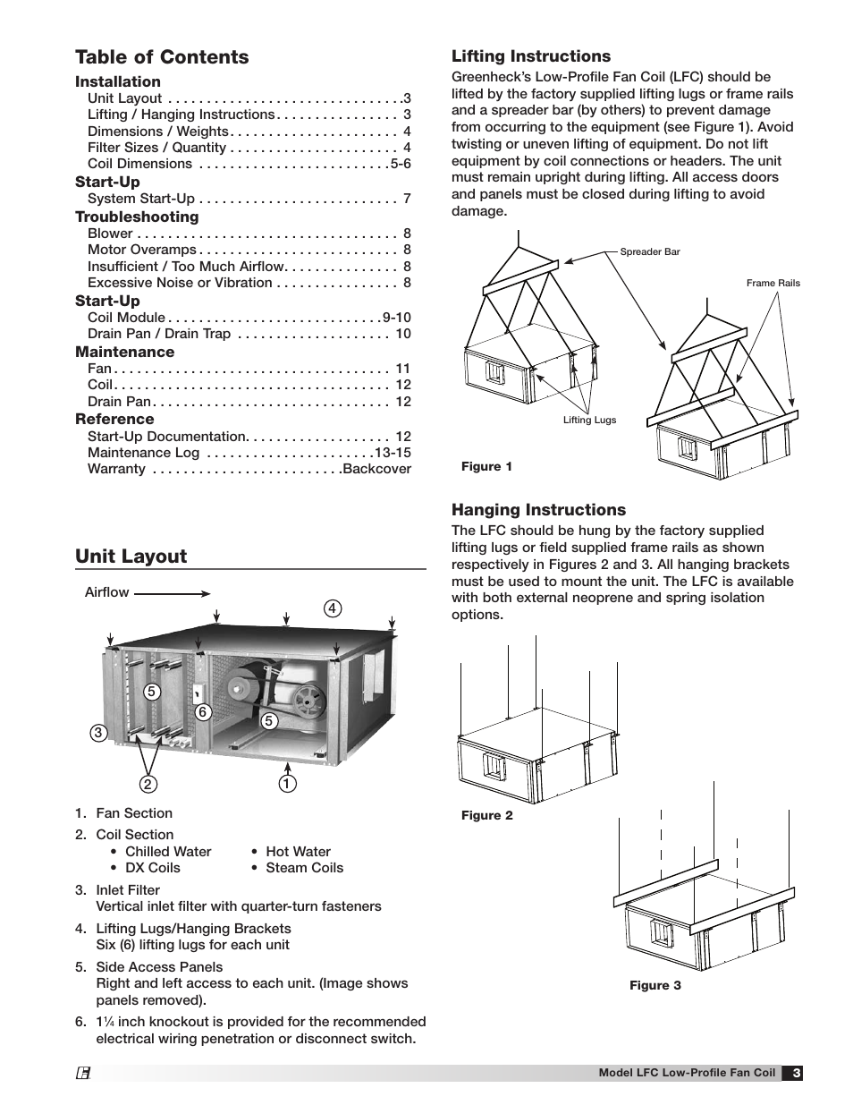 Greenheck Fan Low-Profile Fan Coil LFC User Manual | Page 3 / 16