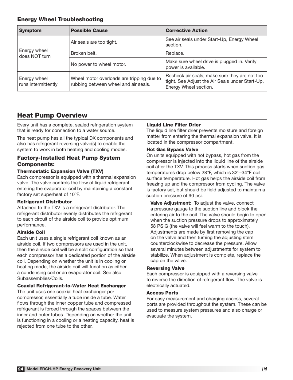 Heat pump overview | Greenheck Fan Energy Recovery Ventilator with Heat Pump 473501 User Manual | Page 24 / 40