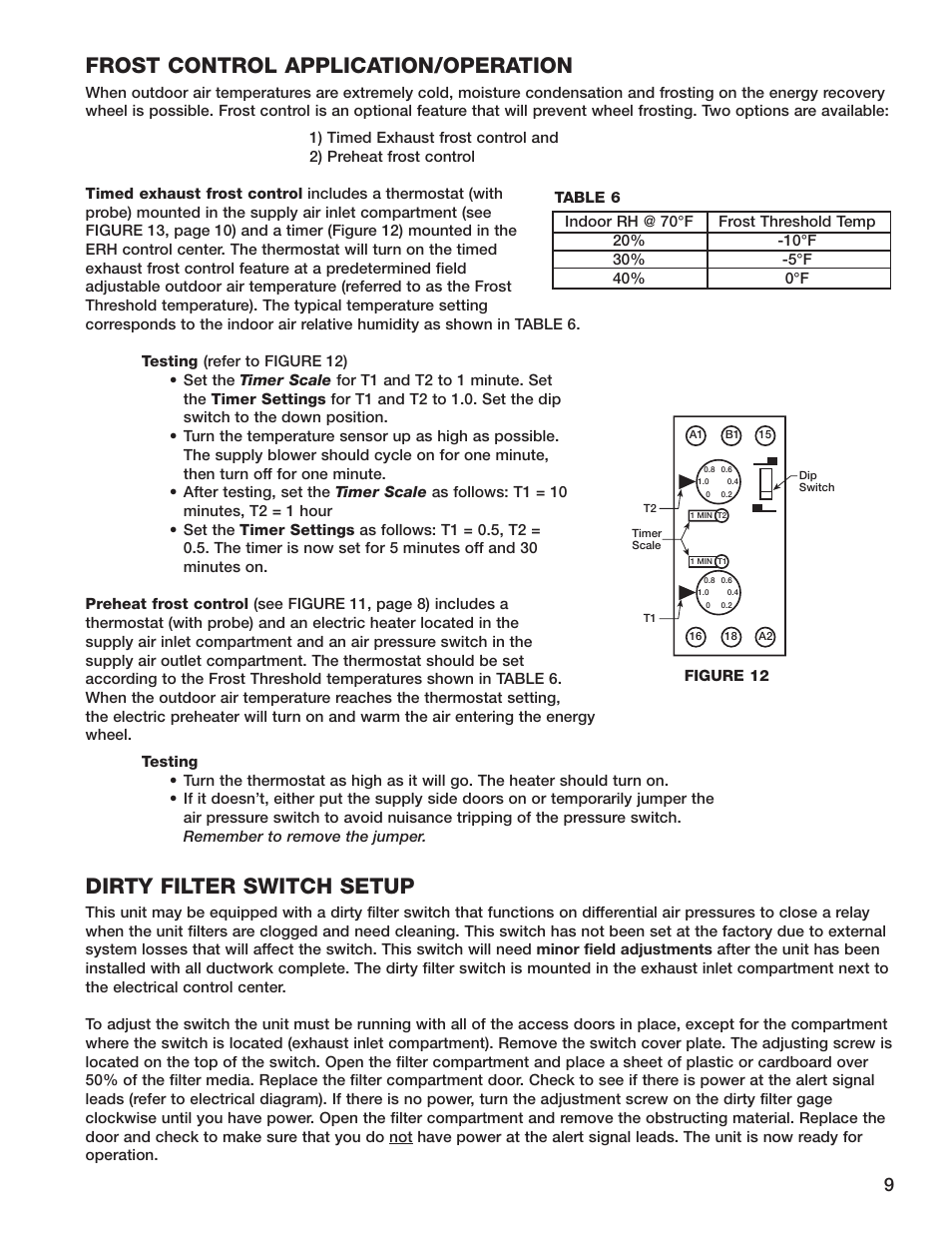 Greenheck Fan Energy Recovery Unit With Heating ERH-55 User Manual | Page 9 / 20